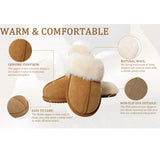 100% natural Australian merino sheepskin Genuine Shearling Sheepskin Slippers House Slippers