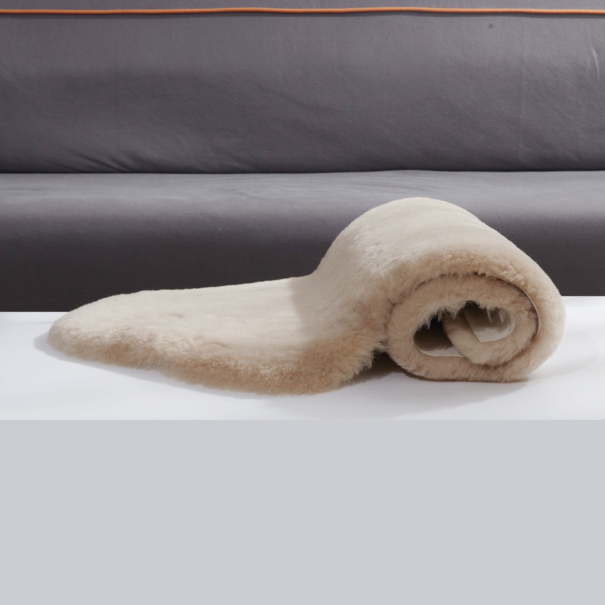 Australian Straight Brown Sheepskin Rug 100% Natural 3 in  Easy to Care