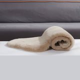 Australian Straight Brown Sheepskin Rug 100% Natural 3 in  Easy to Care