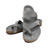 SHEEPSH Women's Soft Footbed Toe Loop Sandals