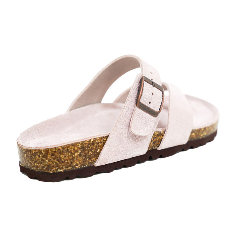 SHEEPSH Men's Soft Footbed Toe Loop Sandals
