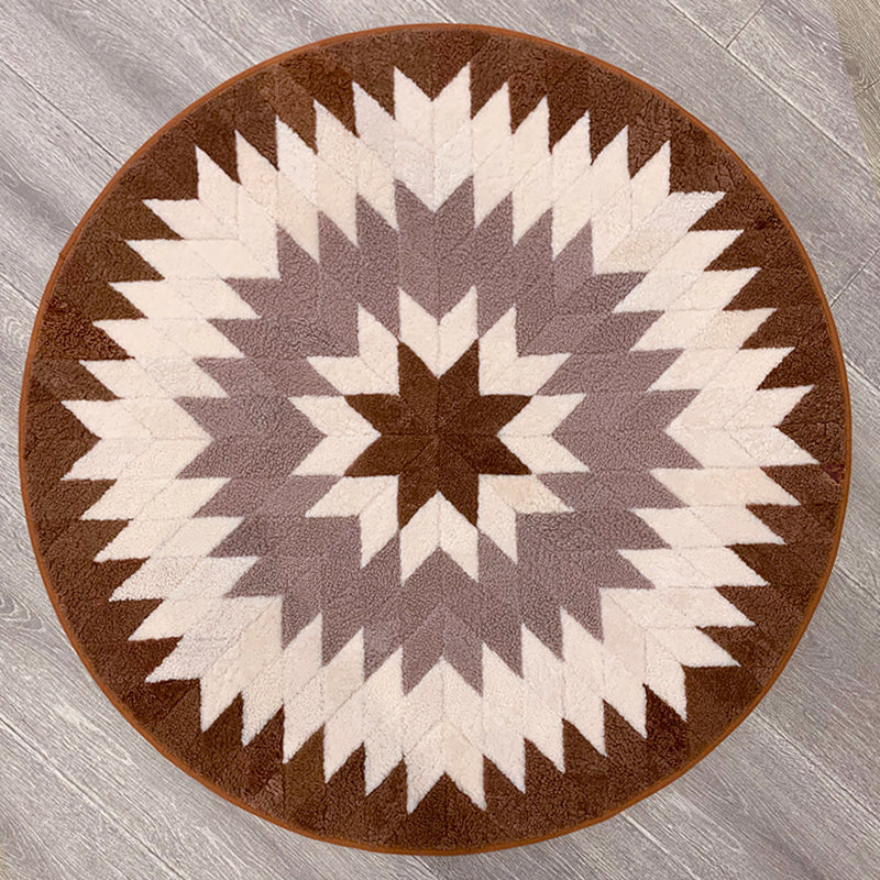 Round Sheepskin Carpet 3.2ft