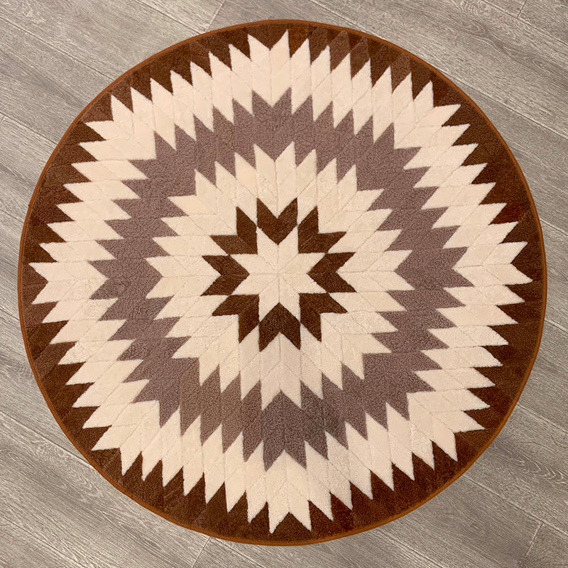 Round Sheepskin Carpet 4ft