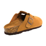 Adjustable Strap Slide-Soft Footbed-Anti-Slip EVA Outsole-cow suede leather