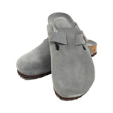 Adjustable Strap Slide-Soft Footbed-Anti-Slip EVA Outsole-cow suede leather