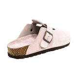 Adjustable Strap Slide-Soft Footbed-Anti-Slip EVA Outsole-cow suede leather
