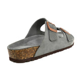 Adjustable Strap Slide-Soft Footbed-Anti-Slip EVA Outsole-cow suede leather