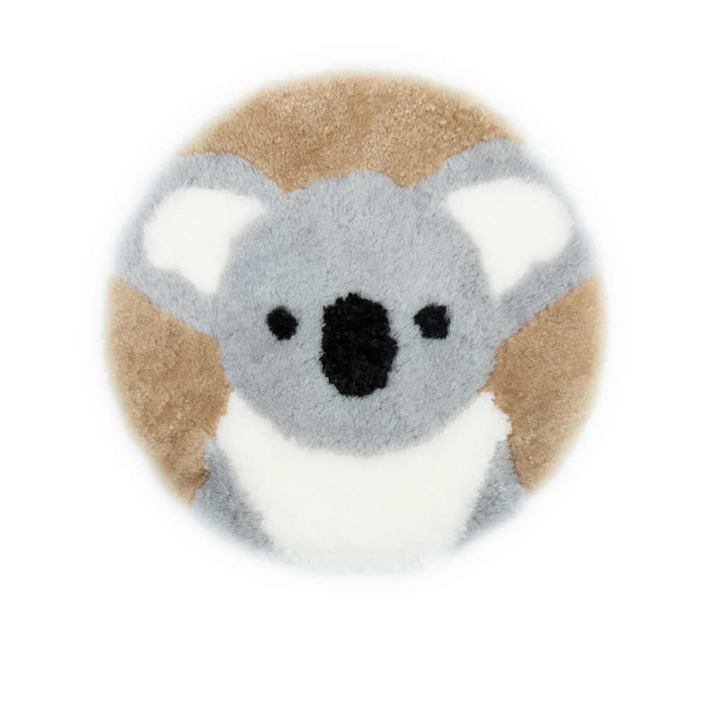 Sheepskin Cushion-Lion pattern