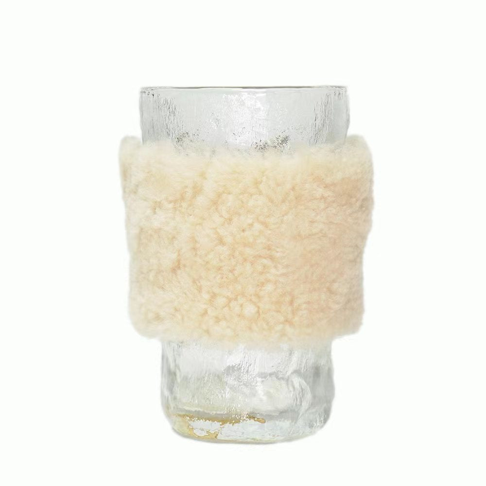 Reusable Sheepskin  Insulator Sleeve for Coffee Cups