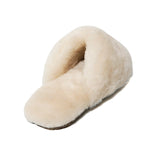 Women’s Fluffy Furry Genuine Shearling Sheepskin Slippers White 100% natural Australian merino sheepskin Best Sheep Wool Slippers Genuine Shearling Sheepskin Slippers House Slippers