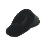 Women's sheepskin slippers Black   100% natural Australian merino sheepskin