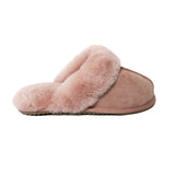 Women's Sheepskin Slippers Pink 100% natural Australian merino sheepskin Genuine Shearling Sheepskin Slippers House Slippers