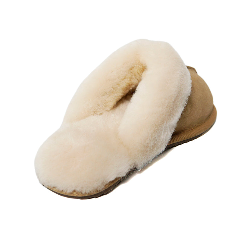100% natural Australian merino sheepskin Genuine Shearling Sheepskin Slippers House Slippers