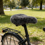 Genuine Sheepskin Bicycle Seat Cover, Natural Australia Sheepskin Saddle Cover for Bike, Cycle Seat Cover, Bike Gifts