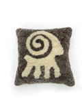 Hand Tufted Sheep Pillow Cover, Merino Sheepskin Cushion Cover, Boho Farmhouse Decor