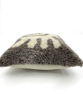 Hand Tufted Sheep Pillow Cover, Merino Sheepskin Cushion Cover, Boho Farmhouse Decor