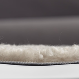 Short Wool Round Sheepskin Cushion, Bleacher Seat Pad, Natural Sheepskin Seat Plates/Chair Pads, Shearling Sheepskin Seat Pad-Grey