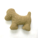 Dog-Shaped Sheepskin Pillow – Soft Plush Pet Cushion with Pearl Cotton Filling, Home Decor, Natural Sheepskin, Throw Pillows