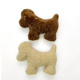 Dog-Shaped Sheepskin Pillow – Soft Plush Pet Cushion with Pearl Cotton Filling, Home Decor, Natural Sheepskin, Throw Pillows