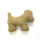 Dog-Shaped Sheepskin Pillow – Soft Plush Pet Cushion with Pearl Cotton Filling, Home Decor, Natural Sheepskin, Throw Pillows