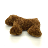 Dog-Shaped Sheepskin Pillow – Soft Plush Pet Cushion with Pearl Cotton Filling, Home Decor, Natural Sheepskin, Throw Pillows