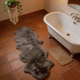 Long Wool Sheepskin Rug 2.3x5.6ft / 2.3x6.2ft 100% Natural Australian Merino Sheepskin Rug Silky Soft