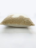 Tufted Dog Accent Pillow Cover Merino Sheepskin Farmhouse Decor