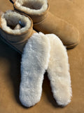 Premium Women’s Sheepskin Insoles – Soft Merino Wool Shearling Boot Liners – Leather & Wool Comfort US6-10