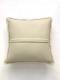 Boho Swirl Pillow Cover, Merino Sheepskin Throw Pillow, Neutral Home Decor