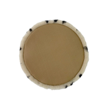 Sheepskin Seat Cushion - Non-Slip Merino Long Wool Round Pad with Cookie Pattern for Extra Comfort