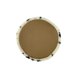 Sheepskin Seat Cushion - Non-Slip Merino Long Wool Round Pad with Cookie Pattern for Extra Comfort