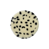 Sheepskin Seat Cushion - Non-Slip Merino Long Wool Round Pad with Cookie Pattern for Extra Comfort