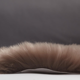 Long Wool Round Sheepskin Cushion, Natural Sheepskin Seat Plates/Chair Pads Cozy and Stylish