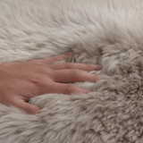 Long Wool Square Sheepskin Cushion, Natural Sheepskin Seat Plates/Chair Pads Cozy and Stylish