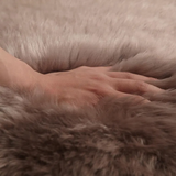 Long Wool Square Sheepskin Cushion, Natural Sheepskin Seat Plates/Chair Pads Cozy and Stylish