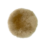 Round Sheepskin Seat Cushion - Non-Slip Merino Long Wool Seat Pad for Ultimate Comfort and Support