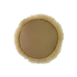 Round Sheepskin Seat Cushion - Non-Slip Merino Long Wool Seat Pad for Ultimate Comfort and Support