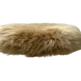 Round Sheepskin Seat Cushion - Non-Slip Merino Long Wool Seat Pad for Ultimate Comfort and Support