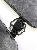 Genuine Sheepskin 100% Car Seat Cover for All Car Brands, Short Wool Car Seat Covers with Anti-Slip Back, Neck Pillow & Seat Cushion - Grey
