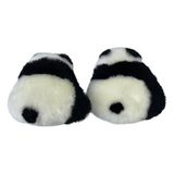 Sheepskin Panda Plush Pillow, Natural Australian Genuine Sheepskin Pillow, Decorative Fur Pillow, Bedroom Living Room Sofa Throw Pillow