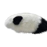 Sheepskin Panda Plush Pillow, Natural Australian Genuine Sheepskin Pillow, Decorative Fur Pillow, Bedroom Living Room Sofa Throw Pillow