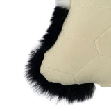 Sheepskin Panda Plush Pillow, Natural Australian Genuine Sheepskin Pillow, Decorative Fur Pillow, Bedroom Living Room Sofa Throw Pillow